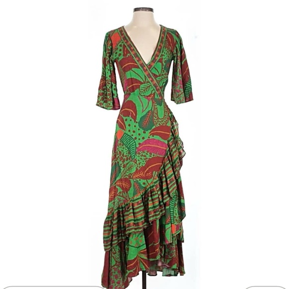 Farm Rio Green Dress - Picture 2 of 2